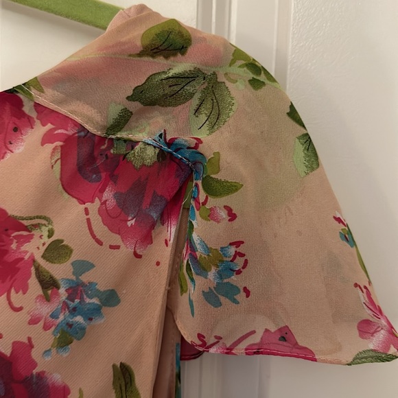 Unique Vintage 1930s inspired floral gown - Picture 5 of 8